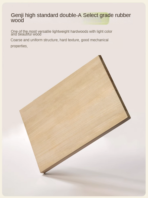 Solid Rubberwood Cream Style Vanity Table Integrated Drawer.