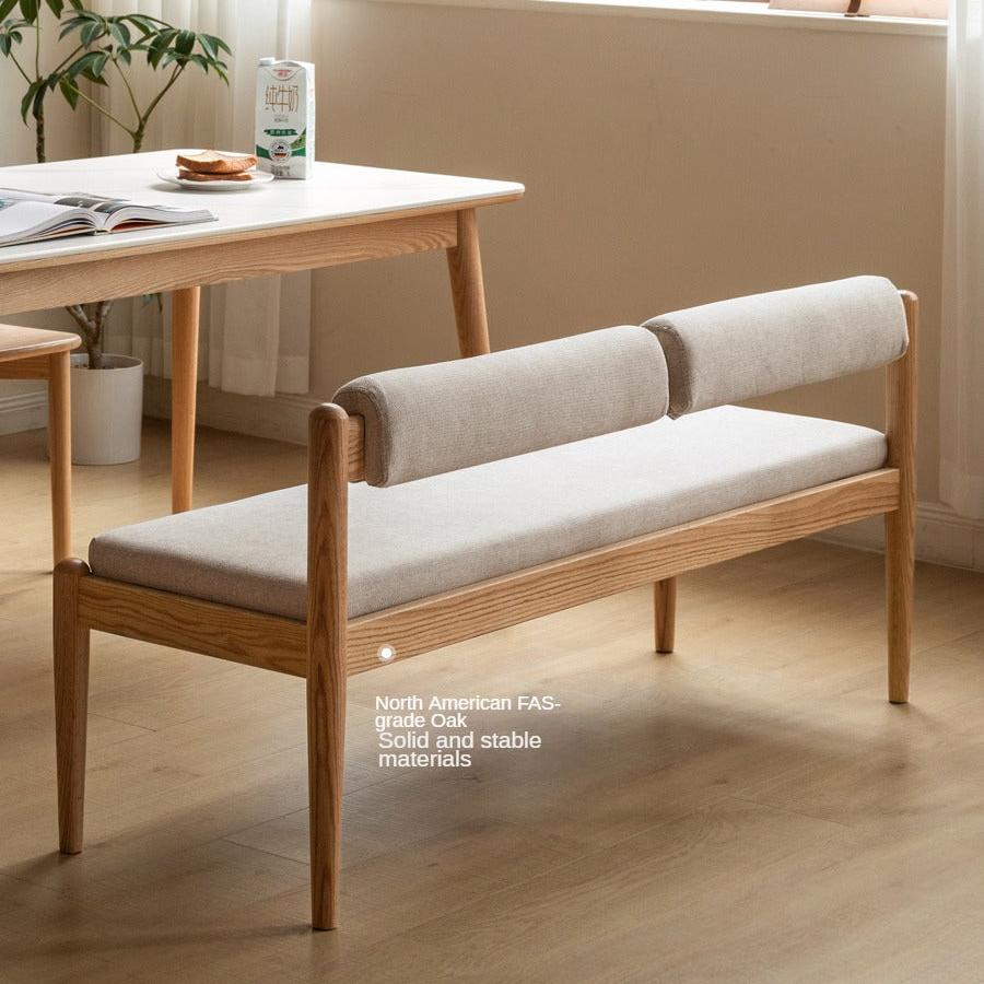 Black Walnut, Oak Solid Wood Soft Bench