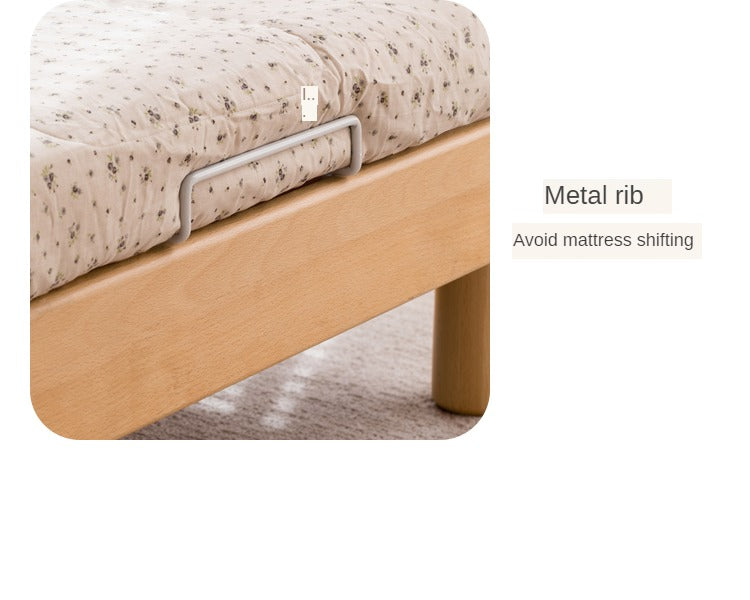 Rubberwood, Beech Solid Wood Children's Soft Bed
