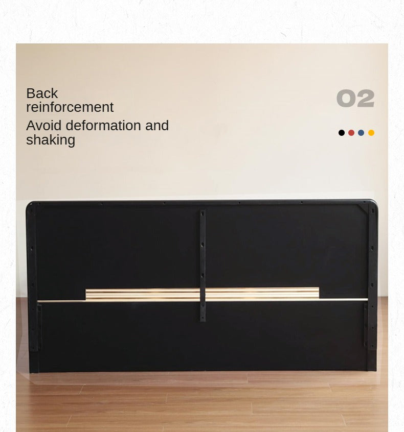 Poplar, Rubber Wood Solid Wood Fully Open High Box Bed Minimalist