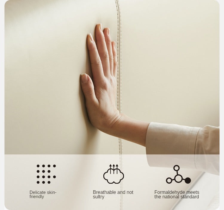 Sandalwood , Black Walnut, Oak Solid Wood First Layer Yellow Cowhide Leather,Technical Cloth