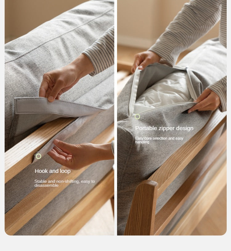Oak Solid Wood Soft Bed