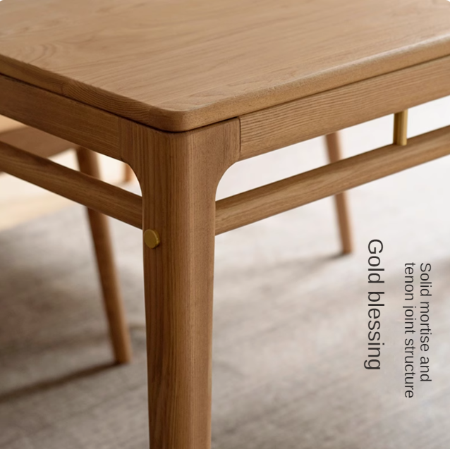 Ash Solid Wood Small-sized Modern Office Desk