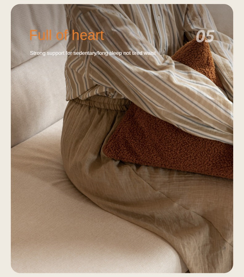 Oak Solid Wood Sitting and Sleeping Retractable Sofa Bed.