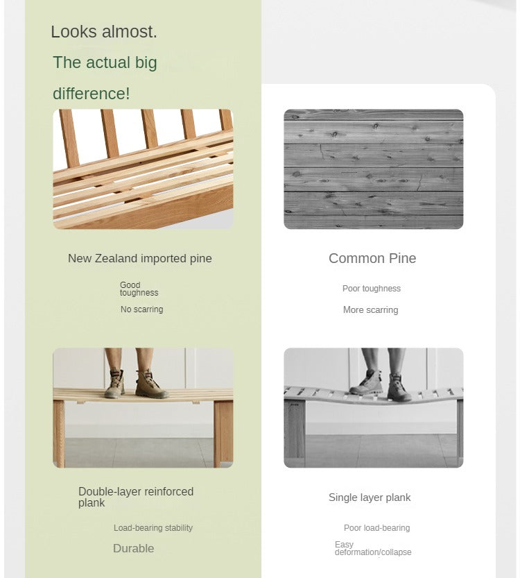 Oak Solid Wood Fabric Sofa.