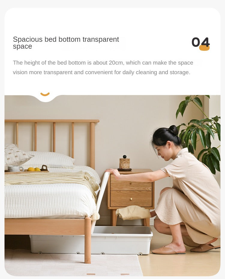 European Beech Solid Wood Windsor Bed