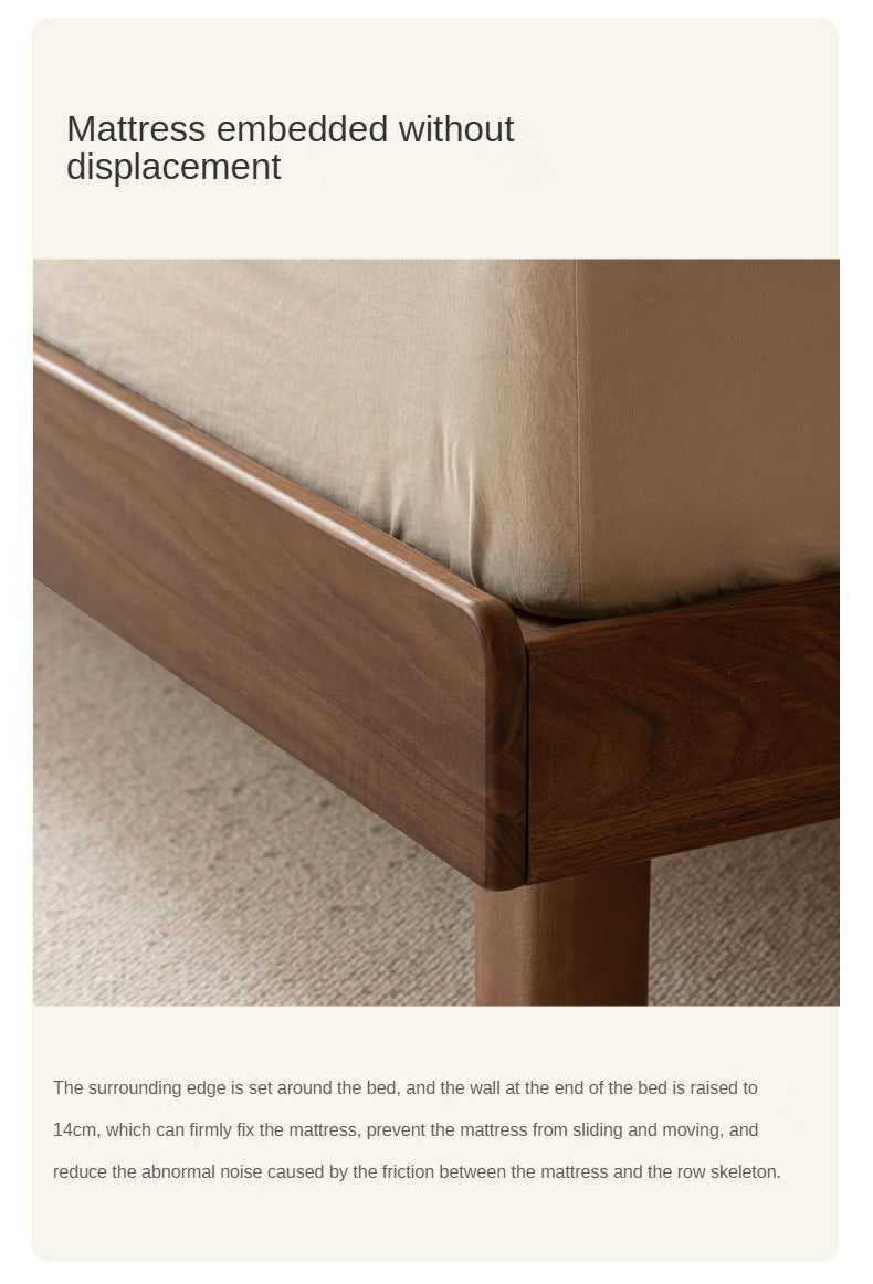 Ash, North American Black Walnut High Head Bed