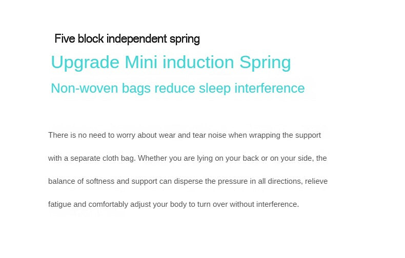Zero press Double-Sided Mattress with Memory Foam and Pocket Springs 25cm,30cm