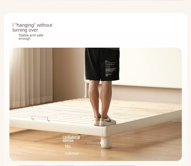 Poplar Solid Wood French Cream Style Bed