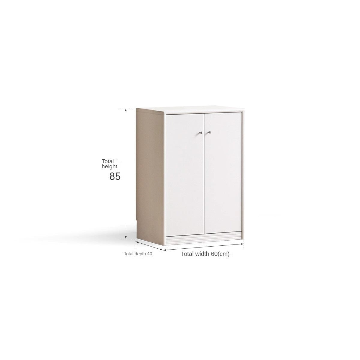 Solid RubberWood Bookcase Cream White Free Combination Glass Door Display Cabinet
