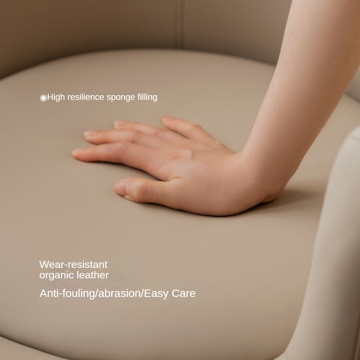 Organic Leather Soft Comfortable Italian Light Luxury Computer Chair