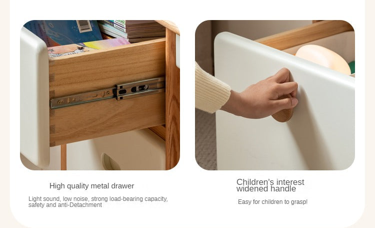 Oak Solid Wood Modern Kids Study Table