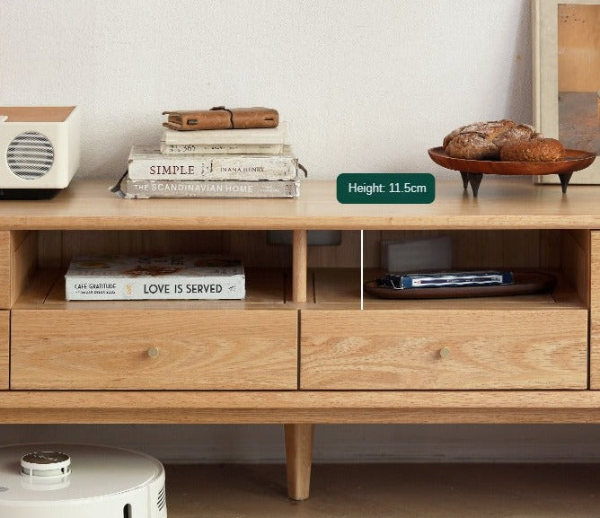 Oak Solid Wood TV Stand.