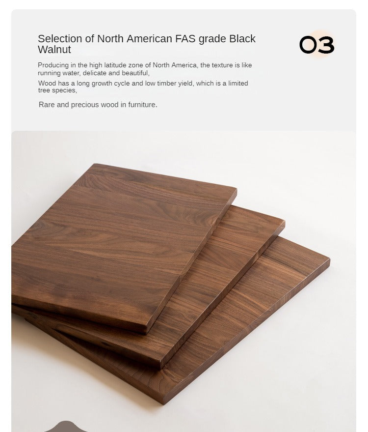 Black Walnut, Golden Sandalwood Solid Wood TV Cabinet Modern Simple.