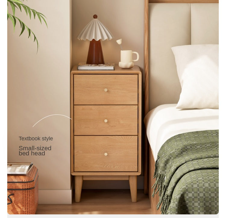 Oak, Beech Solid Wood Chest of Drawers, Multi-Functional Storage Cabinet Combination
