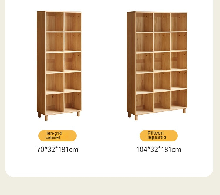 European Beech Solid Wood Combination Floor Kids Cabinet
