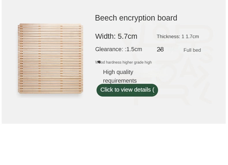 Oak, Ash Solid Wood Leather Soft Bed Italian Light Luxury.