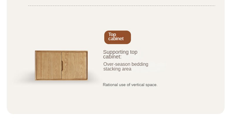 Ash Solid Wood Wardrobe Modern.