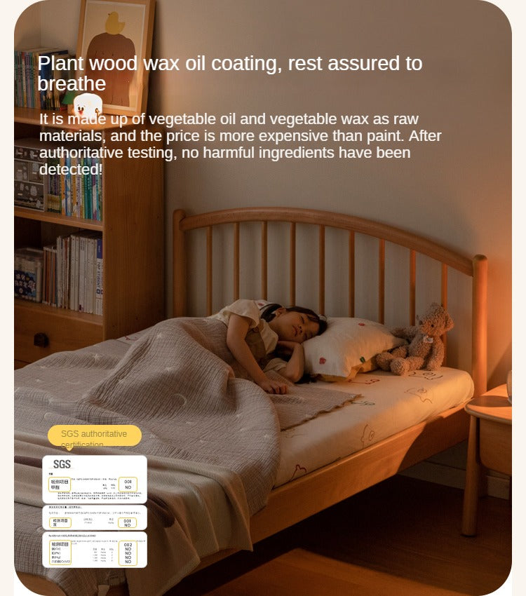 Beech Solid Wood Children's Bed<