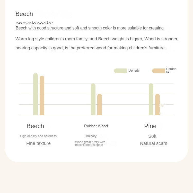 Beech solid wood Children's Soft Bed<