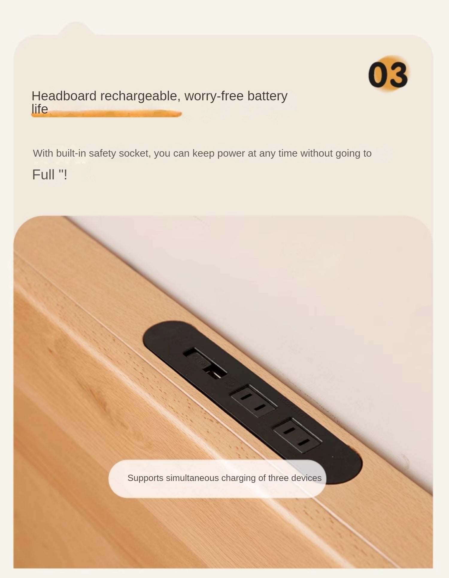 European Beech Solid Wood Bed