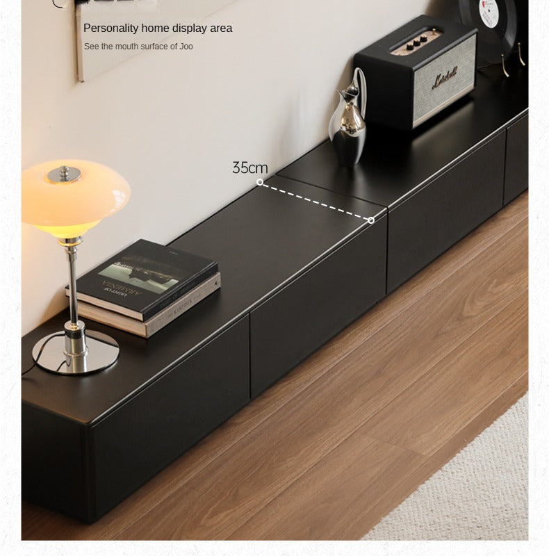 Poplar Solid Wood Floor Storage TV Cabinet.