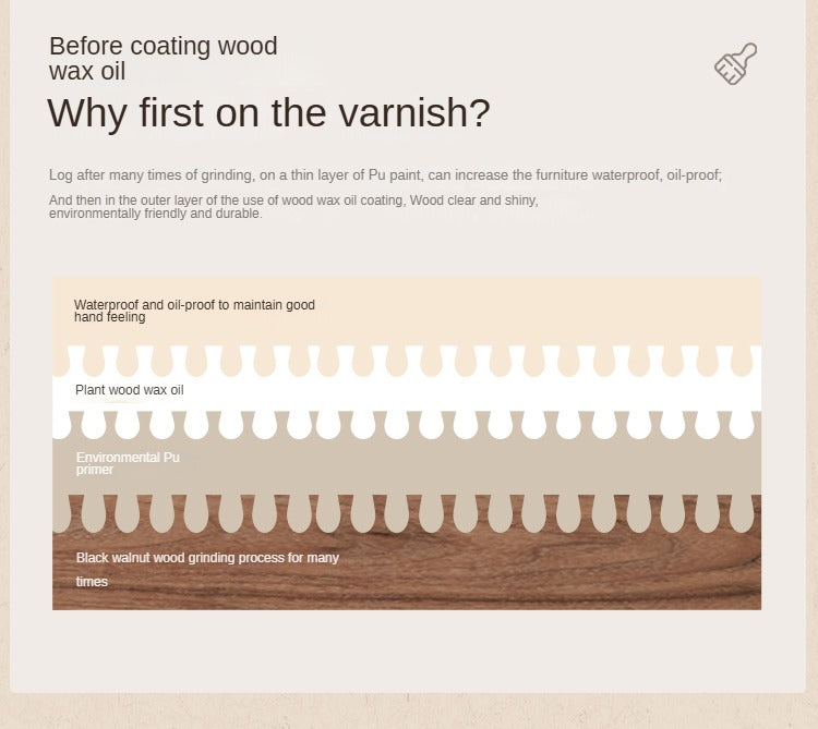 Black Walnut, Poplar Solid Wood Big Bed Retro French