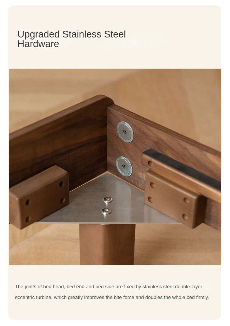 Ash, North American Black Walnut High Head Bed