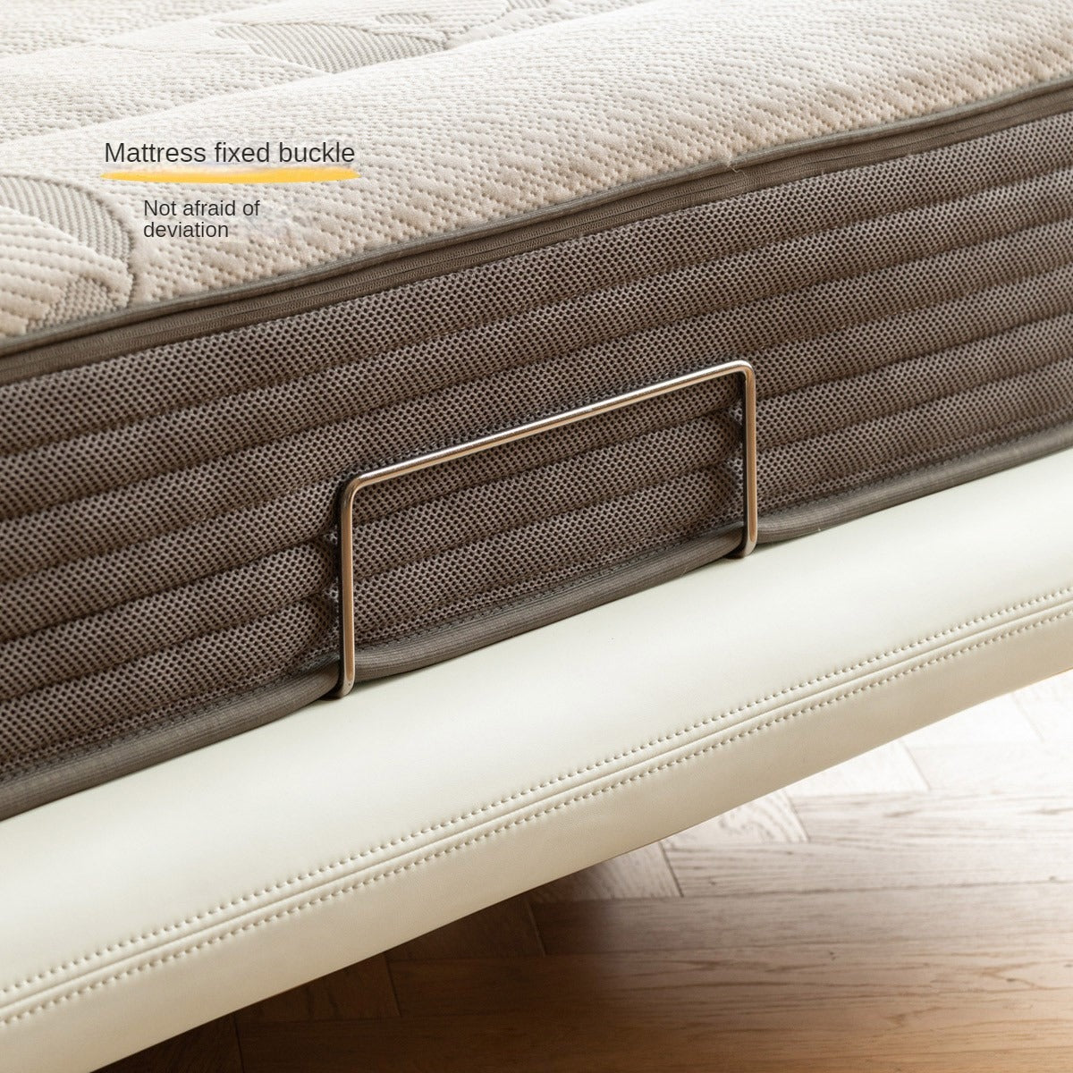 Сream style Organic Leather kid's Cloud Bed, suspended bed<