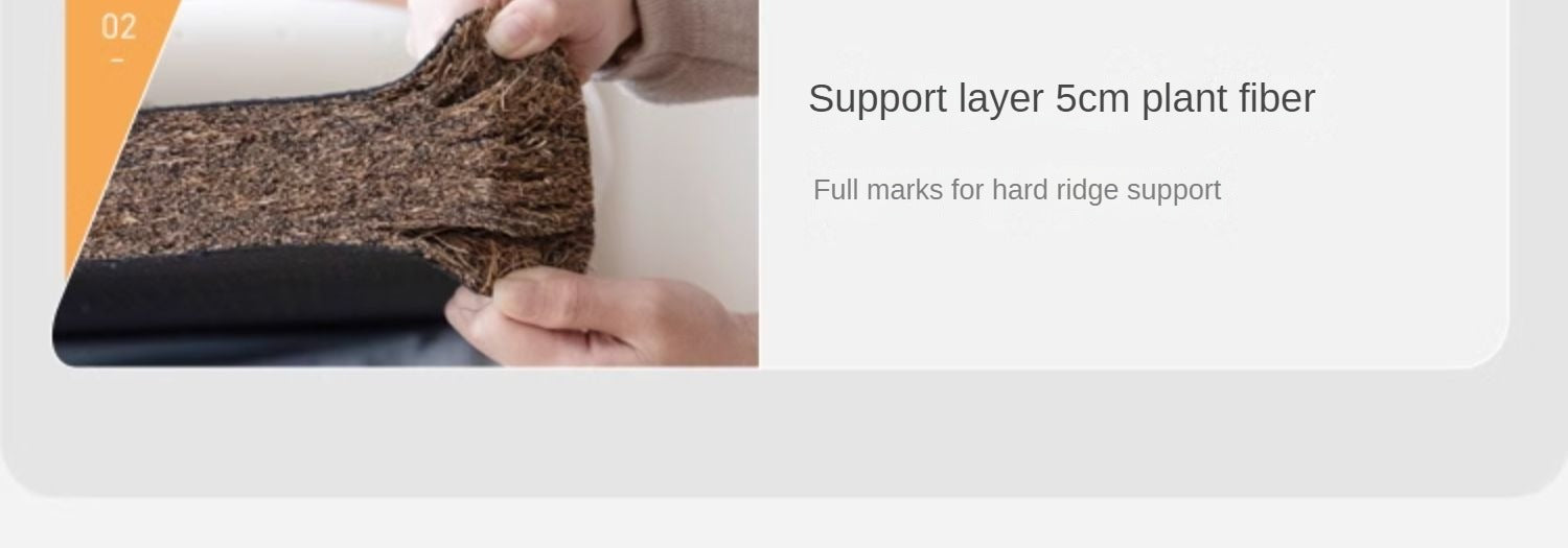Eco-Friendly Children's Mattress Zero-Glue Firm Mattress with Natural Jute, Coconut Fiber, and Spring Support 15cm, 8 cm
