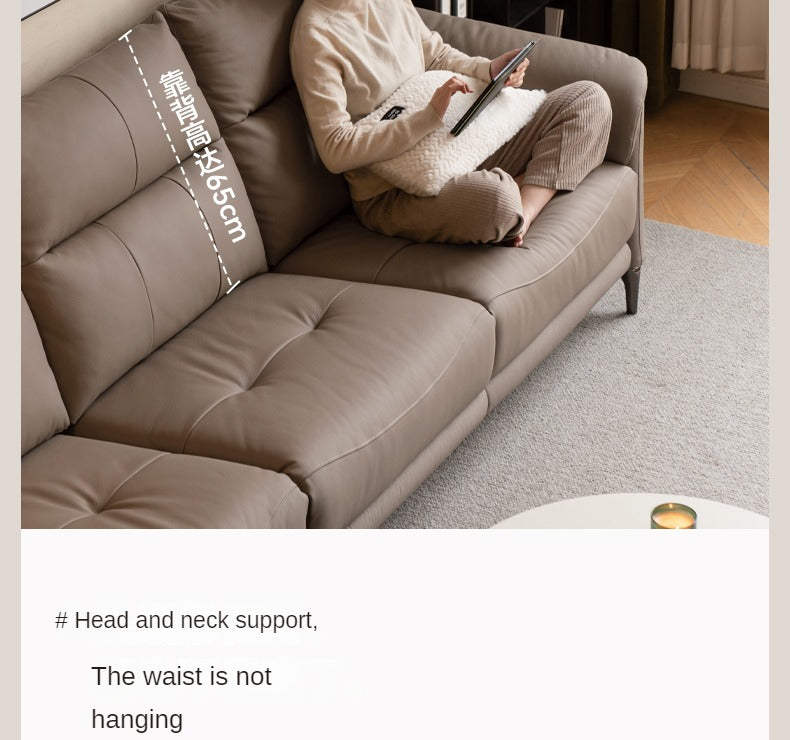 First Layer Leather Multifunctional Electric Telescopic Sofa.