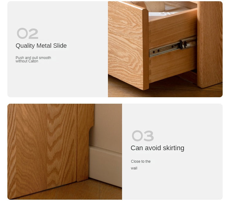 Oak, Birch Solid Wood Nordic Floor Storage Clothes Rack<