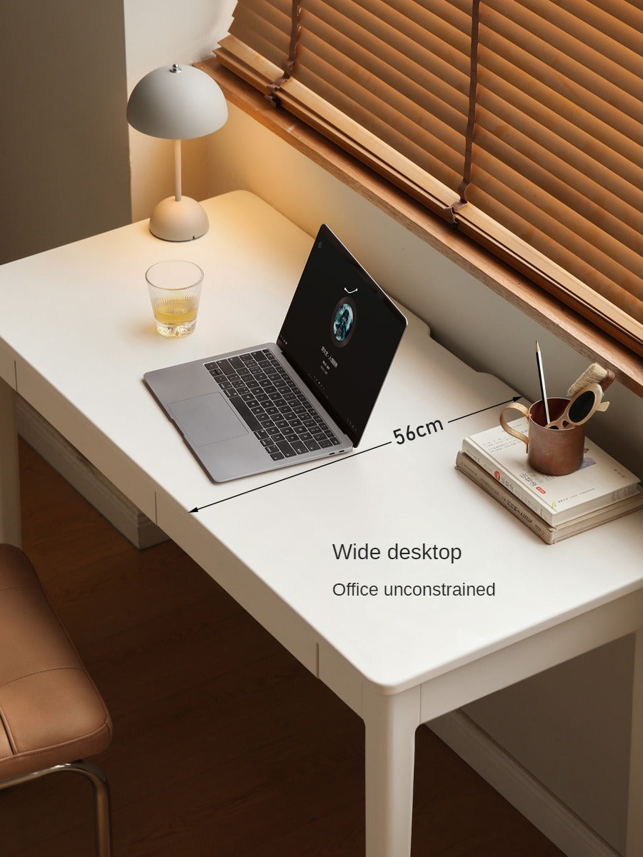 Poplar Solid Wood Office Desk with Drawer
