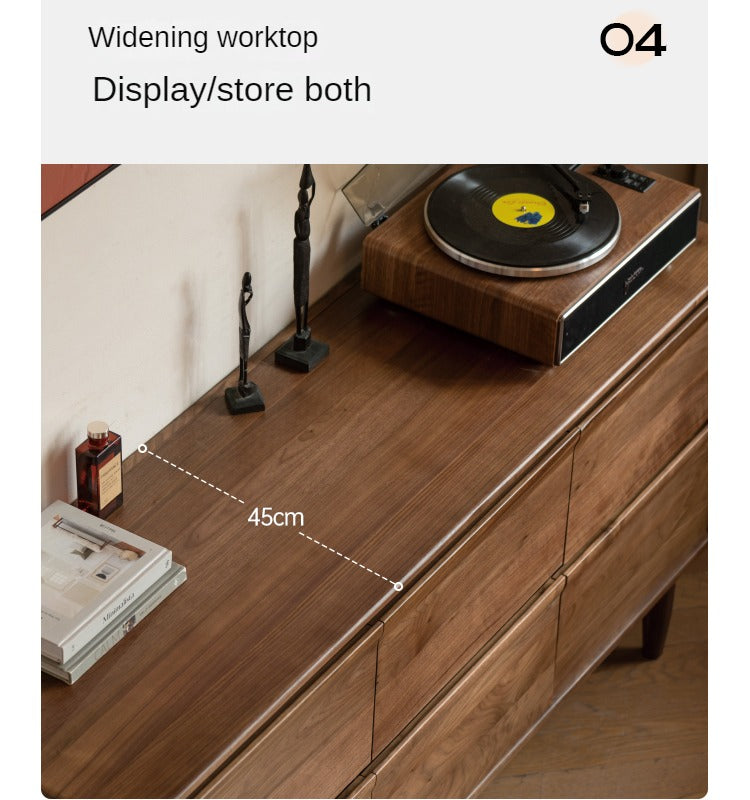 Black Walnut, Sandalwood Solid Wood Dresser