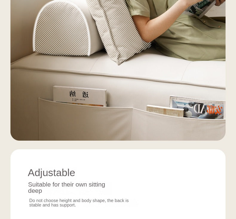 Fabric Cream Style Single Retractable Bed.