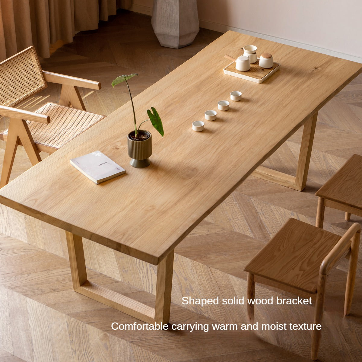 Black Walnut, South American Walnut, Ash Solid Wood, Metal, Acrylic Table Legs