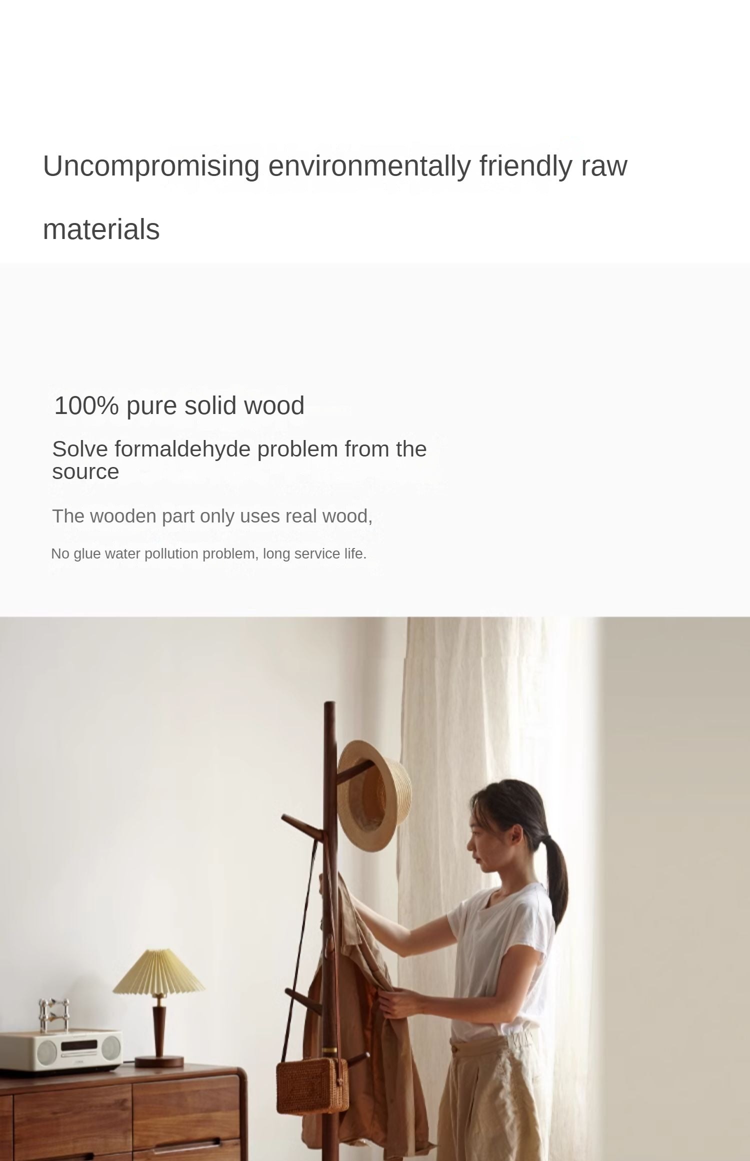 Black Walnut Solid Wood Clothes Hanger