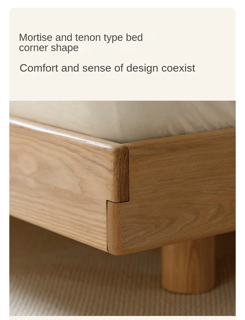 North American Black Walnut, Ash technology cloth suspended soft bed modern