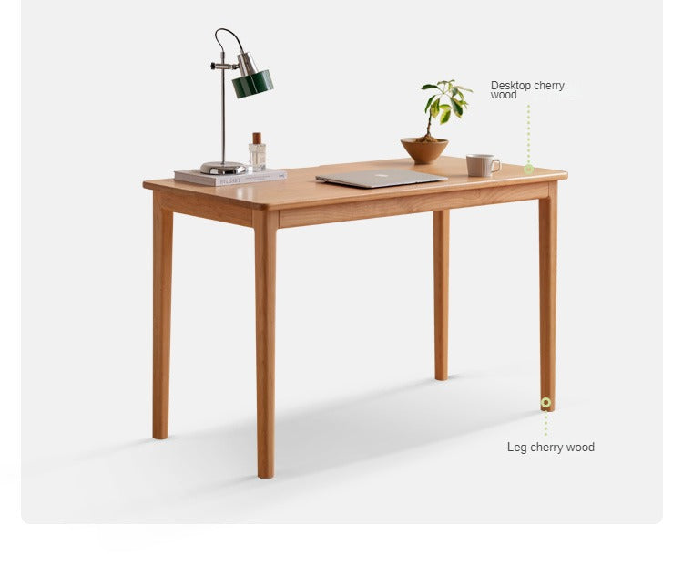 Cherry Wood Desk Medieval Study Computer Desk