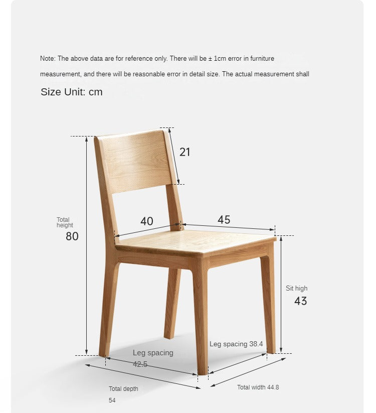Black Walnut, Ash, Oak, Beech Solid wood, Solid RubberWood - Dining Chair Modern 4 pcs set