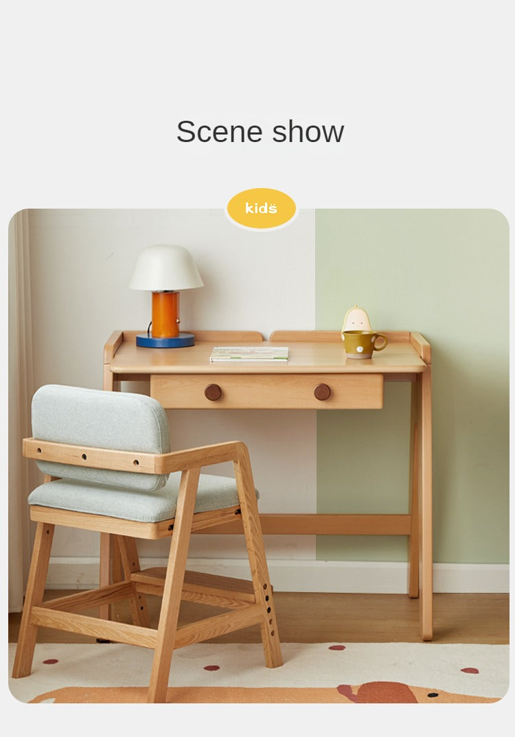 Beech Solid Wood Pure Children's Desk