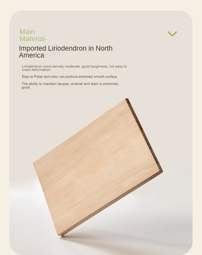 Rubber Wood  Solid Wood Soft Bed Cream Style