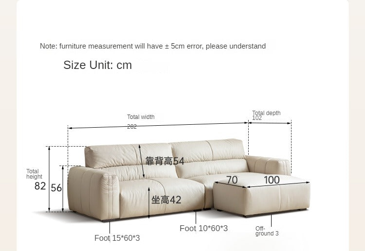 Technology cloth sofa cream style"