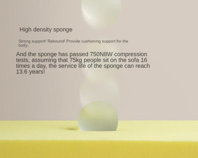 Fabric Sofa Antique Style Telescopic Dual-purpose Sofa.