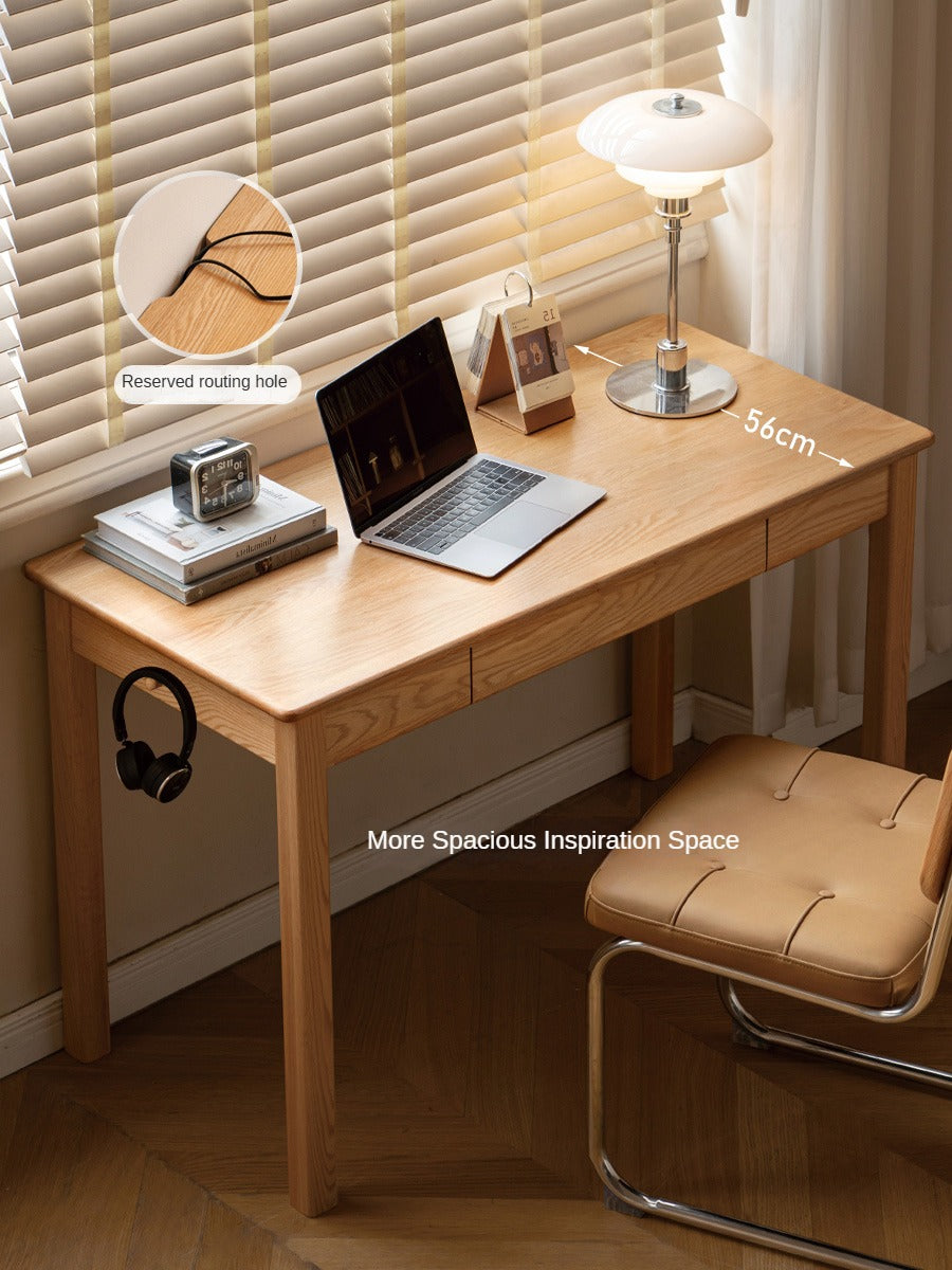 Oak, Beech Solid Wood Office Desk