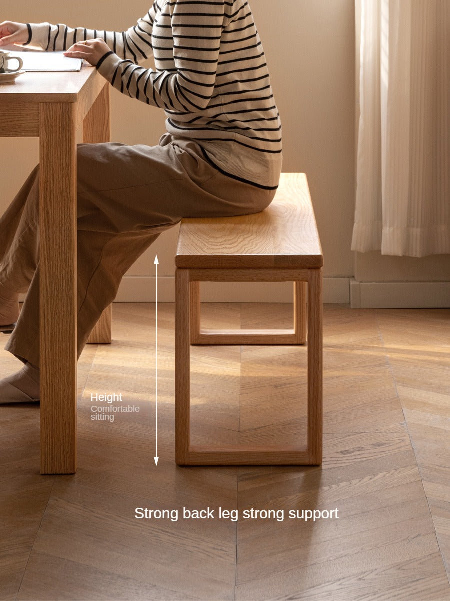 Ash, Oak, Cherry, Beech Solid Wood Long Bed end Bench