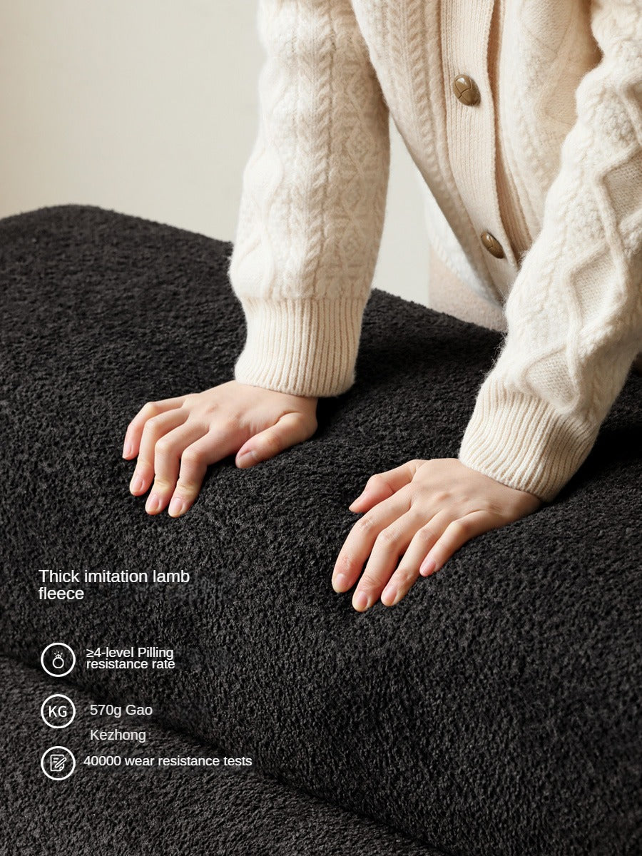 Fabric Electric Reclining Sofa with Telescopic Seat