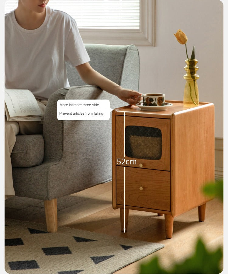 Cherry Solid Wood Nightstand.