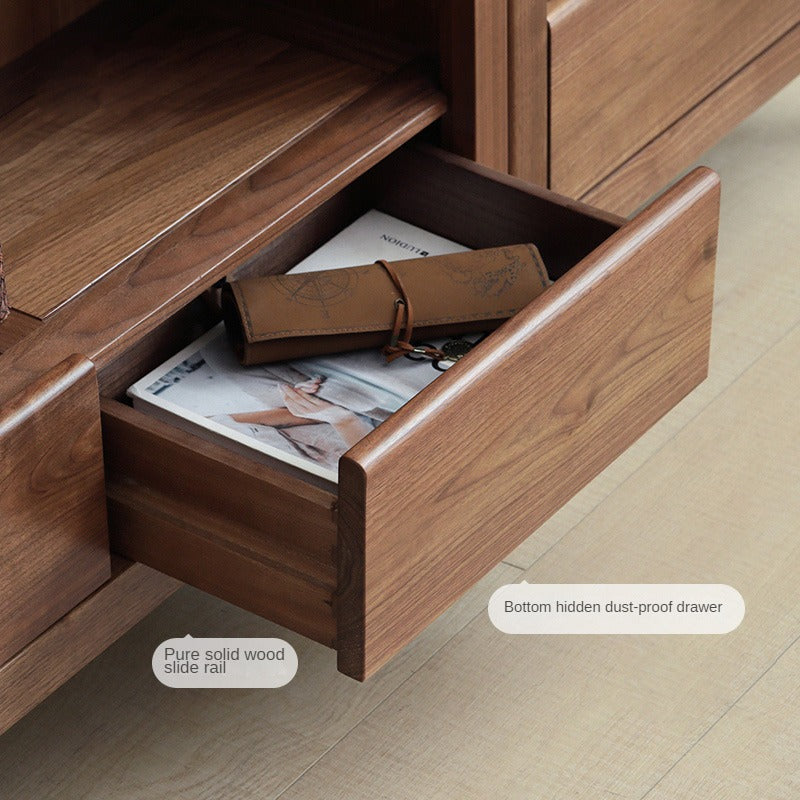 Black Walnut, Ash Solid Wood Bookcase Free Combination Bookshelf