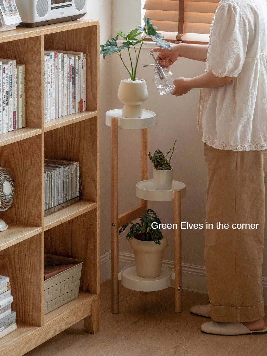 Beech Solid Wood Flower Rack